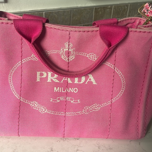 Prada Canapa Convertible Tote Canvas Mini - Picture 9 of 12